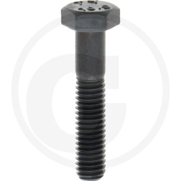Zeskantbout M6x30 DIN 931 Staal 10.9 Zwart Onbehandeld