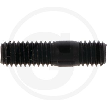 Tapeind DIN 939 M6 x 16 staal 8.8 zwart metrische schroefdraad