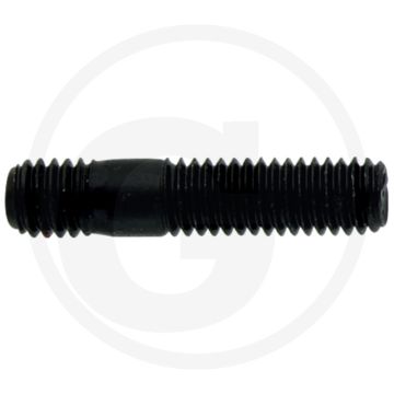 Tapeind DIN 939 M6 x 20 staal 8.8 zwart metrische schroefdraad
