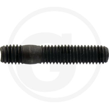 Tapeind DIN 939 M6 x 25 staal 8.8 zwart metrische schroefdraad