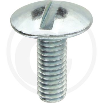 Boordwandschroef M6 x 16 DIN 88107 Verzinkt Staal Platte Ronde Kop