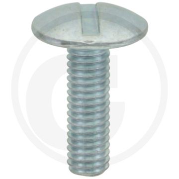 Boordwandschroef M6 x 20 DIN 88107 Verzinkt Staal Platte Ronde Kop