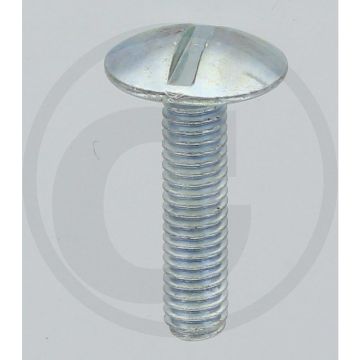 Boordwandschroef M6 x 25 DIN 88107 Verzinkt Staal 4.6 Platte Ronde Kop