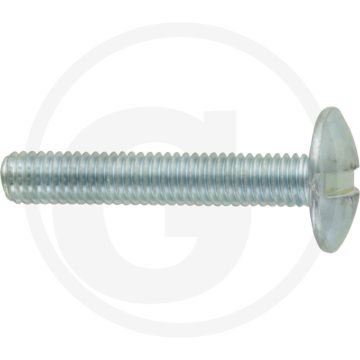 Boordwandschroef M6 x 35 DIN 88107 Verzinkt Staal 4.6 Platte Ronde Kop