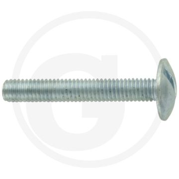 Boordwandschroef M6 x 40 DIN 88107 Verzinkt Staal 5.6 Zaagsnede Kop