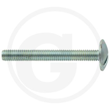 Boordwandschroef M6 x 50 DIN 88107 Verzinkt Staal 4.6 Platte Ronde Kop