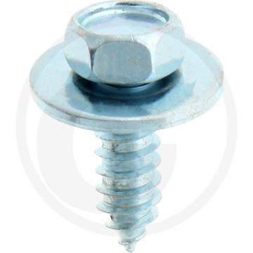 VPE50 plaatschroeven M6x19 DIN 6901 staal gegalvaniseerd buitenzeskant 4.6