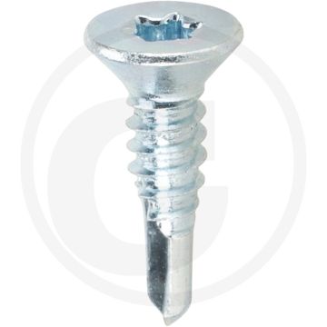 VPE250 zelfb. schroeven 6,3x25 DIN 7504 verzonken kop staal gegalvaniseerd T30