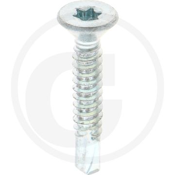 VPE250 zelfb. schroeven 6,3x38 DIN 7504 verzonken kop gegalvaniseerd staal