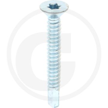 VPE250 zelfb. schroeven 6,3x50 DIN 7504 verzonken kop gegalvaniseerd staal T30