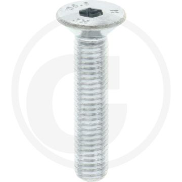Verzonken bout M8 x 40 DIN 7991 Verzinkt Staal Binnenzeskant 800 N/mm²