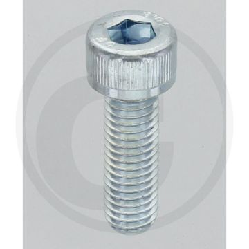Cilindrische binnenzeskantbout DIN 912 M8 x 25 staal 10.9 gegalvaniseerd metrisch draad