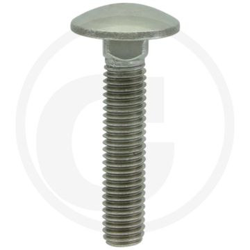 Slotbout M8 x 40, DIN 603, Roestvrijstaal (V2A), Kwaliteit 7