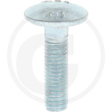 VPE50 slotbouten M8x30 DIN 603 staal 4.6 gegalvaniseerd platte ronde kop