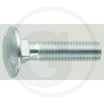 VPE50 slotbouten M8x35 DIN 603 staal 8.8 gegalvaniseerd platte ronde kop