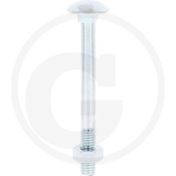 VPE50 slotbouten M8x80 DIN 603 staal 4.6 gegalvaniseerd platte ronde kop