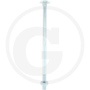 VPE50 slotbouten M8x160 DIN 603 staal 4.6 gegalvaniseerd platte ronde kop
