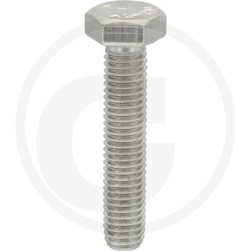 Zeskantbout M8x40 DIN 933 Roestvrijstaal V2A Kwaliteitsklasse 7