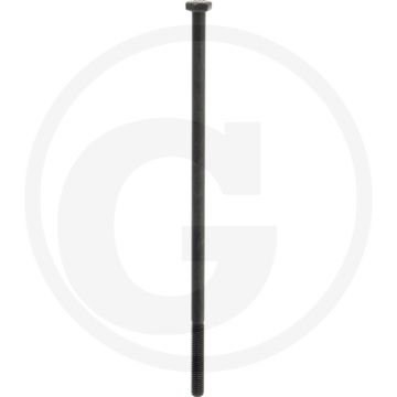 Zeskantbout M8x220 DIN 931 Staal 10.9 Onbehandeld Zwart