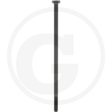 Zeskantbout M8x200 DIN 931 Staal 10.9 Onbehandeld Zwart