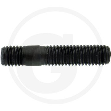 Tapeind DIN 939 M8 x 30 staal 8.8 zwart metrische schroefdraad