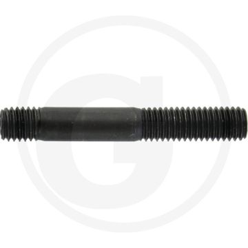 Tapeind DIN 939 M8 x 45 staal 8.8 zwart metrische schroefdraad RH