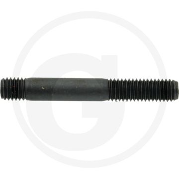 Tapeind DIN 939 M8 x 50 staal 8.8 zwart metrische draad RH
