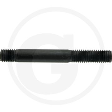 Tapeind DIN 939 M8 x 55 staal 8.8 zwart metrische draad RH