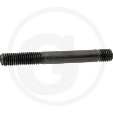 Tapeind DIN 939 M8 x 60 staal 8.8 zwart metrische schroefdraad