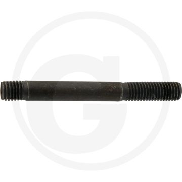 Tapeind DIN 939 M8 x 65 staal 8.8 zwart metrische schroefdraad RH
