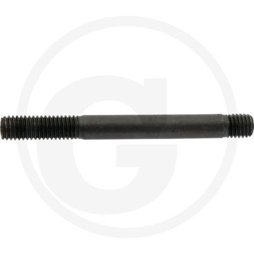 Tapeind DIN 939 M8 x 70 staal 8.8 zwart metrische draad RH