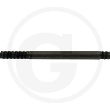 Tapeind DIN 939 M8 x 90 staal 8.8 zwart metrische schroefdraad RH
