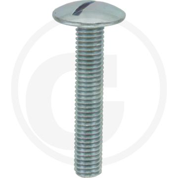 Boordwandschroef M8 x 45 DIN 88107 Verzinkt Staal 4.6 Platte Ronde Kop RH