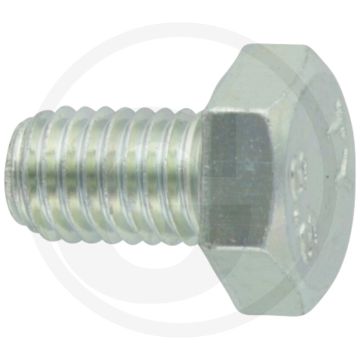 Zeskantbout M10x16 DIN 933 Verzinkt Staal 8.8 Standaard draad