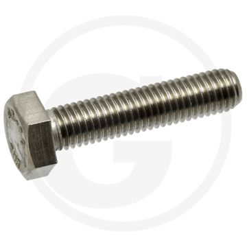 Zeskantbout M10x45 DIN 933 Roestvrijstaal (V2A) Kwaliteitsklasse 7