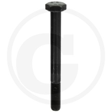 Zeskantbout DIN 960 M10 x 100 staal 8.8 zwart metrische schroefdraad