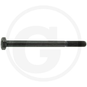 Zeskantbout DIN 960 M10 x 130 staal 8.8 zwart metrische schroefdraad 1,25