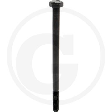 Zeskantbout M10x160 DIN 931 Staal 10.9 Zwart Onbehandeld