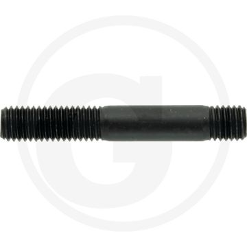 Tapeind DIN 939 M10 x 55 staal 8.8 metrische schroefdraad zwart