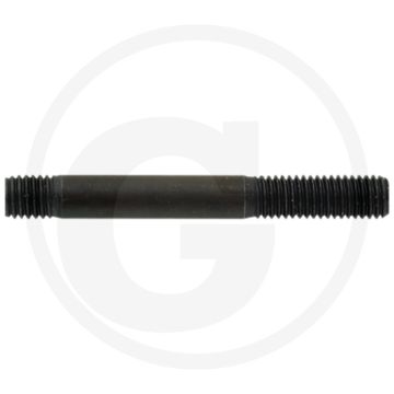 Tapeind DIN 939 M10 x 70 staal 8.8 zwart metrische draad RH