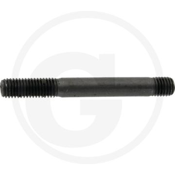 Tapeind DIN 939 M10 x 75 staal 8.8 zwart metrische schroefdraad RH