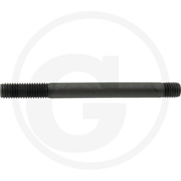Tapeind DIN 939 M10 x 100 staal 8.8 – metrische schroefdraad, zwart, zonder kop