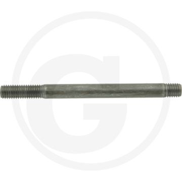 Tapeind DIN 939 M10 x 110 staal 8.8 zwart metrische draad 1,5 RH
