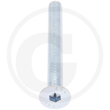 Verzonken bout M12 x 110 DIN 7991 Verzinkt Staal Binnenzeskant 8mm