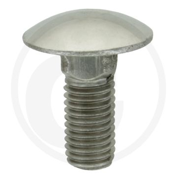 Slotbouten M12 x 30, DIN 603, Roestvrijstaal (V2A), Kwaliteitsklasse 7