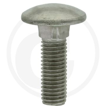 Slotbouten M12 x 40, DIN 603, Roestvrijstaal (V2A), Kwaliteitsklasse 7