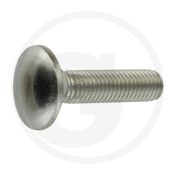 Slotbouten M12 x 50, DIN 603, Roestvrijstaal (V2A), Kwaliteitsklasse 7