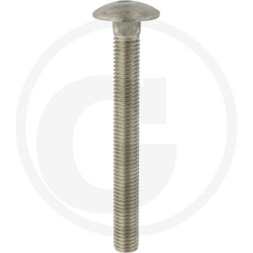 Slotbout M12 x 110, DIN 603 – Roestvrijstaal (V2A), Kwaliteit 7, Metrische schroefdraad