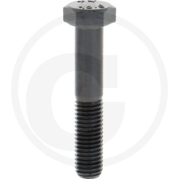 Zeskantbout M12x65 DIN 931 Staal 10.9 Onbehandeld Zwart