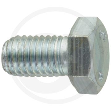 Zeskantbout M12x20 DIN 933 Verzinkt Staal 8.8 Standaard Draad
